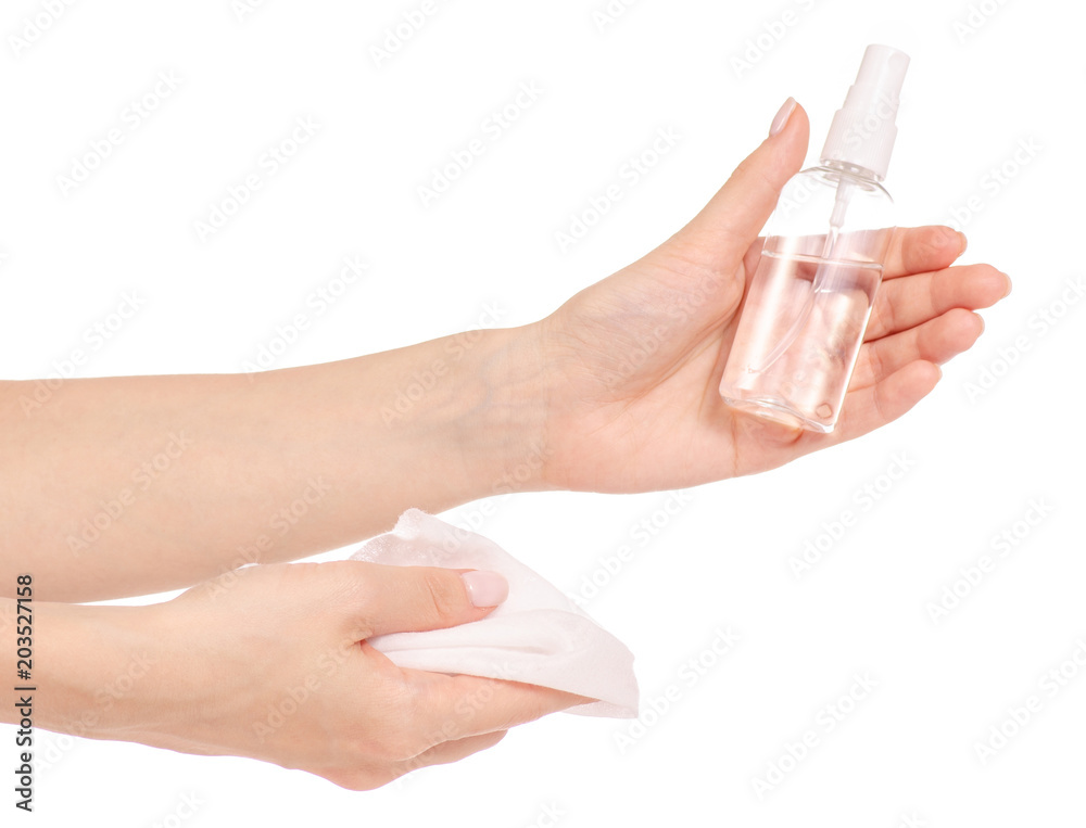 Antibacterial spray for hands antiseptic wet wipes in hands Antibacterial spray for hands antiseptic wet wipes in hands