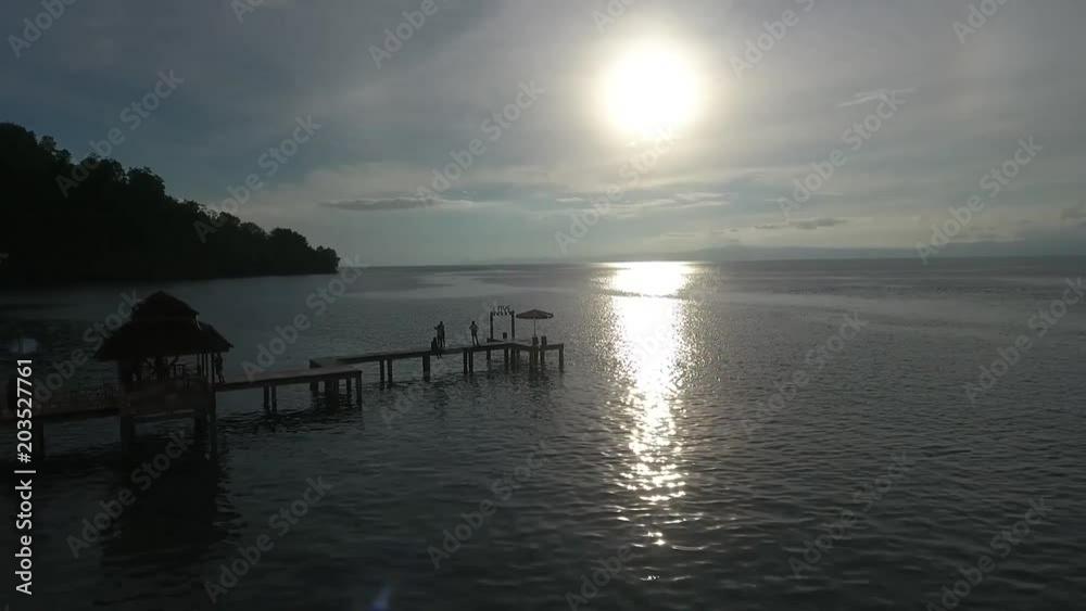 Sun on the Beach Drone Ambon Indonesia Sun on the Beach Drone Ambon Indonesia