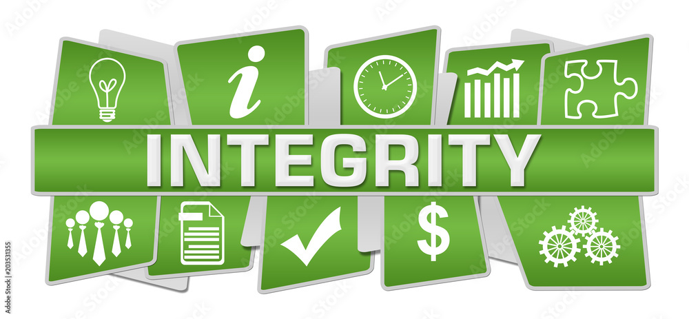 Integrity Green Symbols Top Bottom Integrity Green Symbols Top Bottom