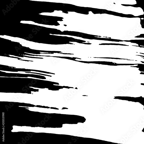 Ink brush background. Vector illustration. Grunge hand drawn watercolor texture.