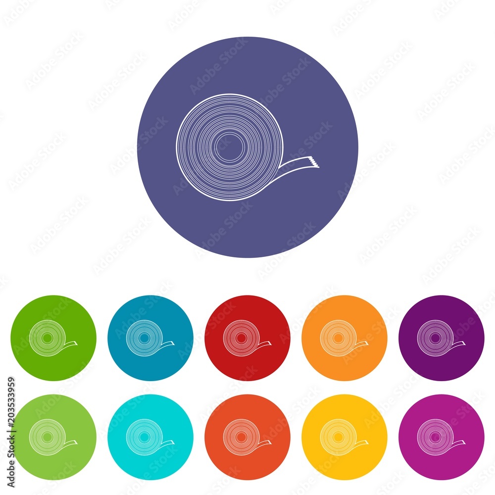 Duct tape icon. Outline illustration of duct tape vector icon for web design Duct tape icon. Outline illustration of duct tape vector icon for web design
