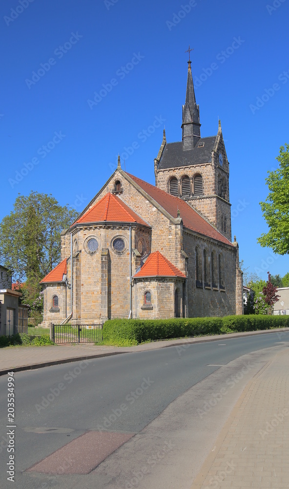 St. Sebastian Church in Lemsdorf, Magdeburg, Germany