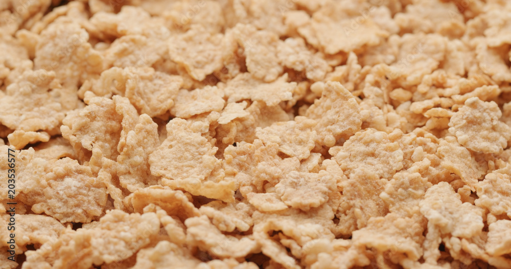 Stack of corn flakes Stack of corn flakes