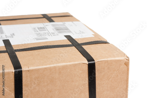Parcel with strapping