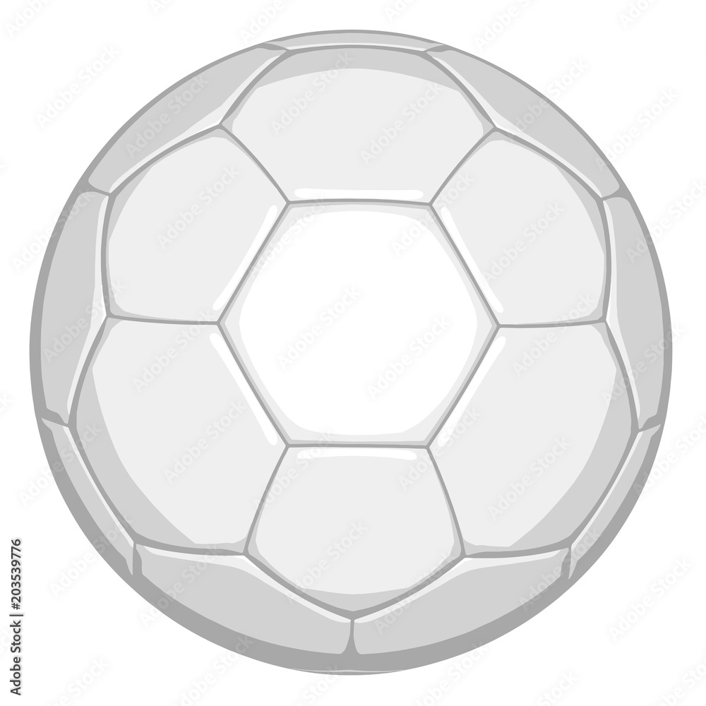 Naklejka White Football in Editable Vector Format