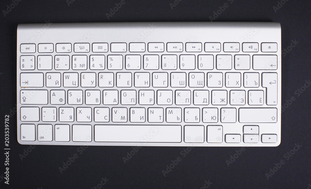 The computer keyboard is on the table The computer keyboard is on the table