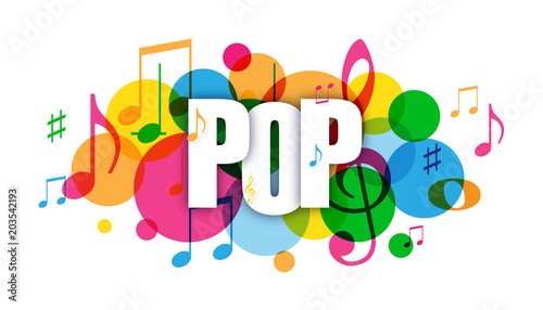 POP Colourful Vector Letters Icon