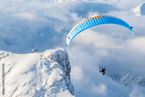 Paragliding in the mountains