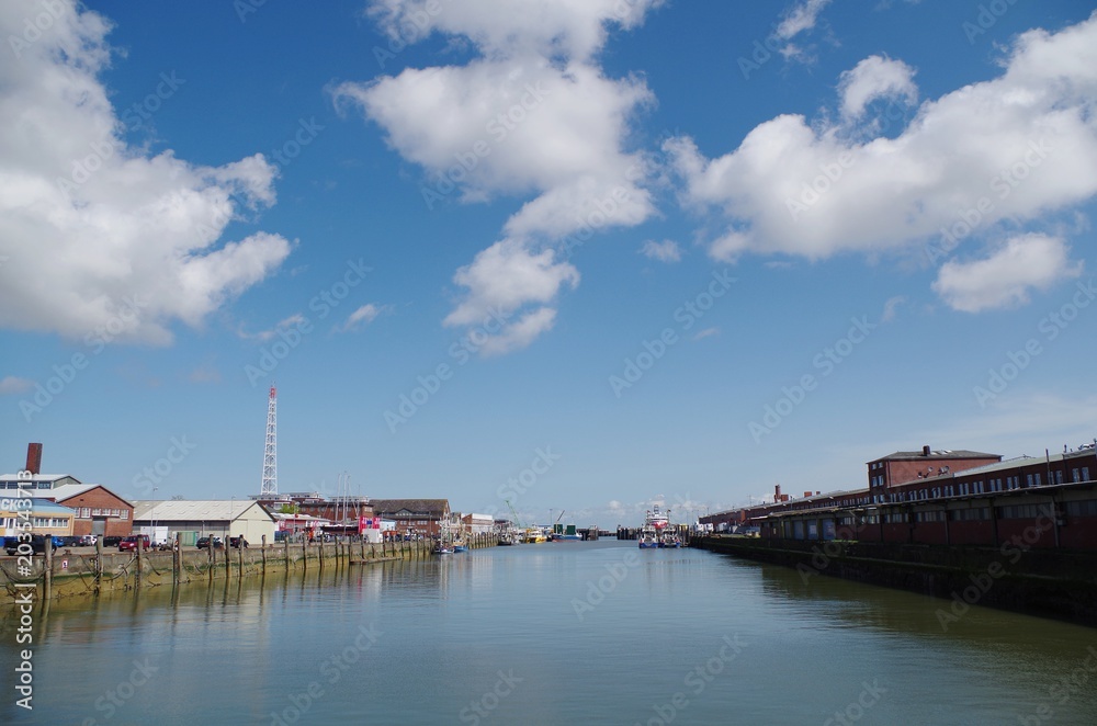 Fototapeta premium Hafenpanorama