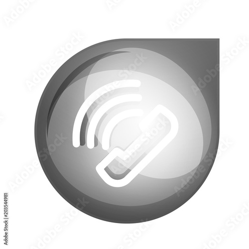 Phone support call center button