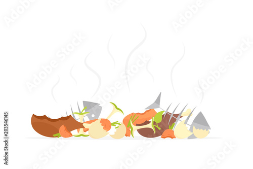 Recycling garbage organic food trash