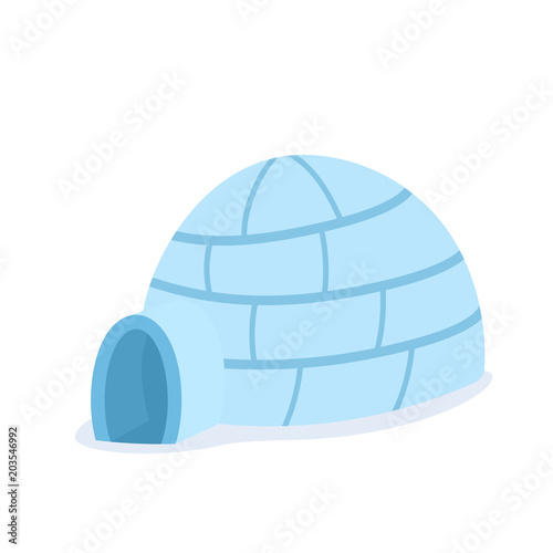 Cartoon igloo icon