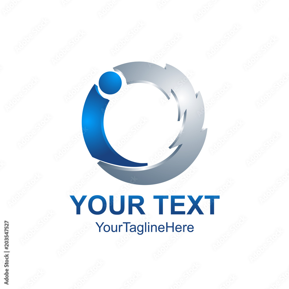 Technology orbit web rings logo design. Vector circle ring logo design. Abstract circle logo template. Round ring circle and infinity loop symbol, technology icon, circle line logo. Company logo. 