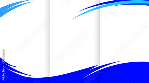 Trifold template, Brochure theme, Report background blue wave 004 Stock  Vector | Adobe Stock