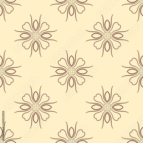 Wallpaper Mural Ornamental seamless pattern Torontodigital.ca
