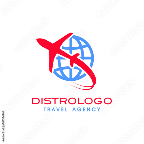 travel agency logo vector template. Holiday logo template vector icon 