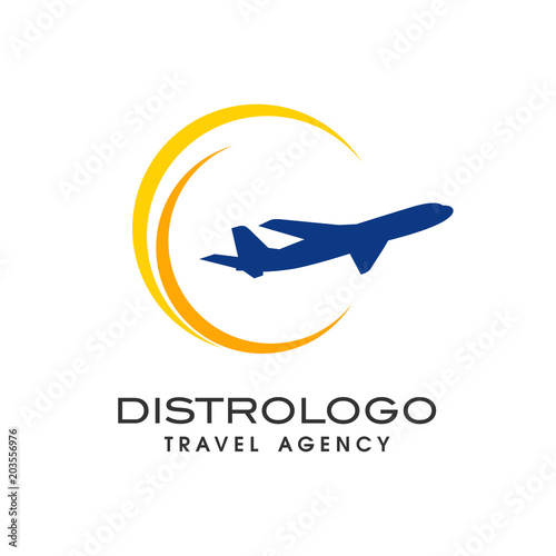 travel agency logo vector template. Holiday logo template vector icon 