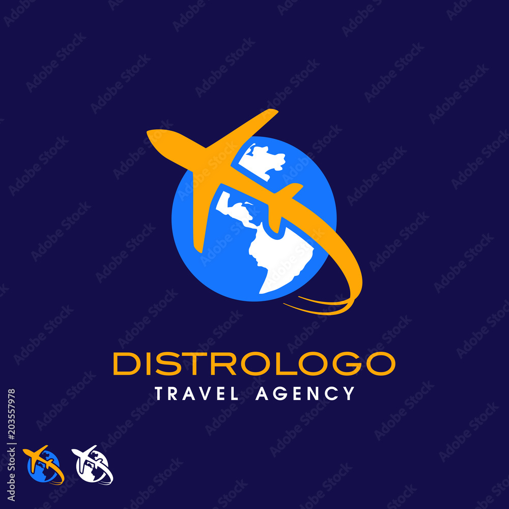 travel agency logo vector template. Holiday logo template vector icon ...