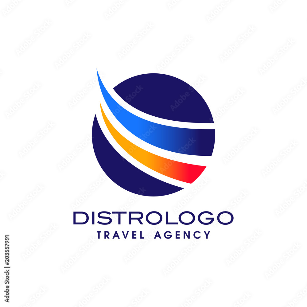 travel agency logo vector template. Holiday logo template vector icon 