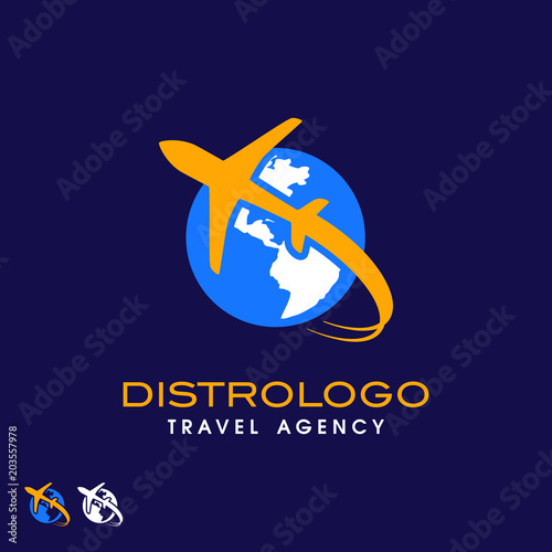 travel agency logo vector template. Holiday logo template vector icon 