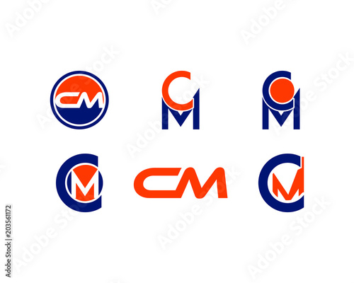 cm letter logo collection