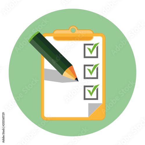 Flat Check List Icon