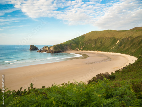 the coast of Asturias where you can see rocky beaches