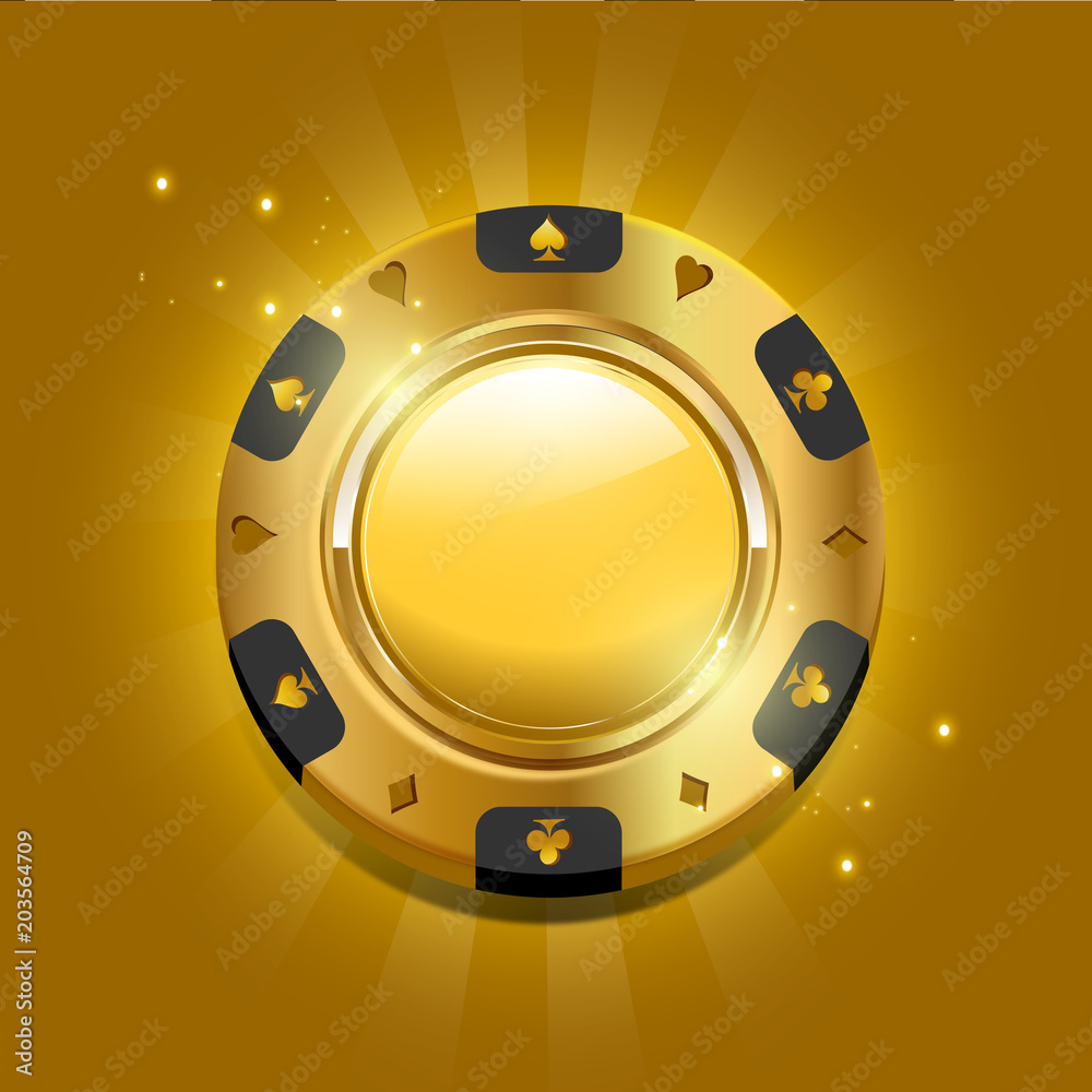 Naklejka premium casino chip