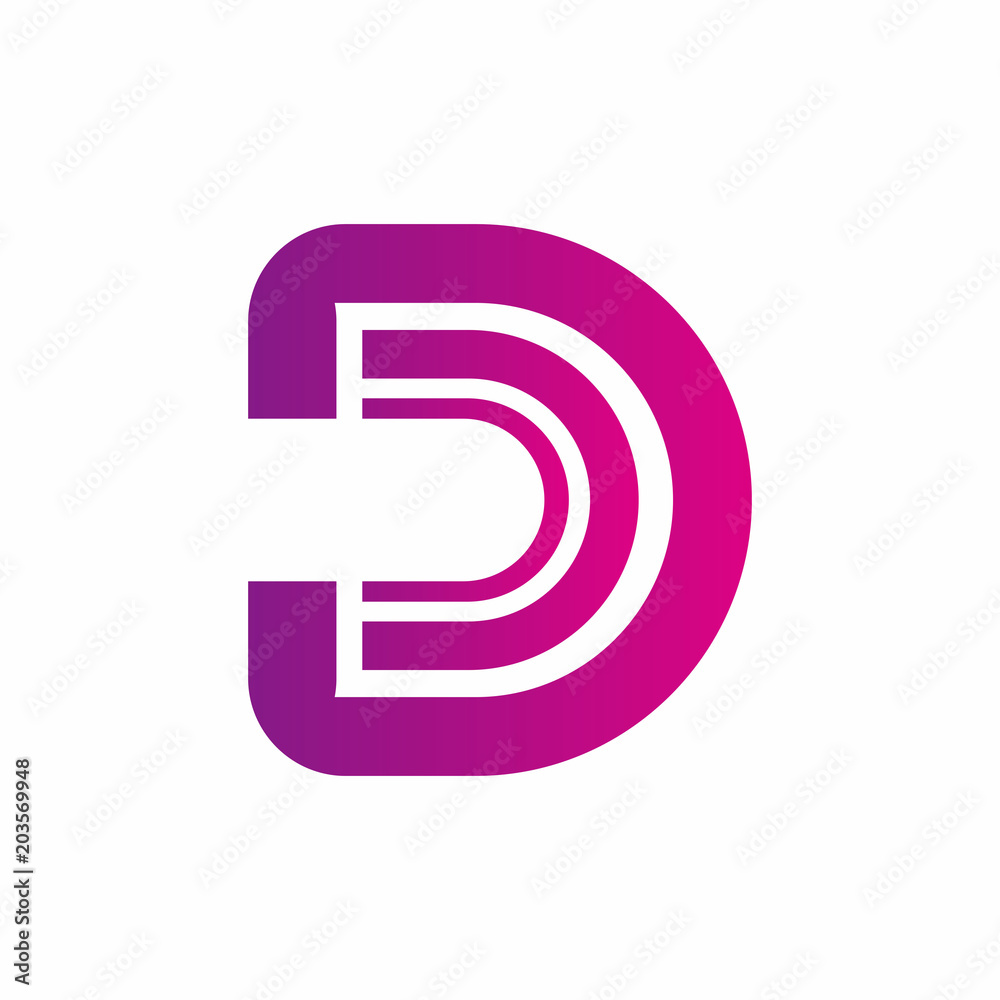 Abstract Letter D Logo Vector Template Abstract Letter D Logo Vector Template