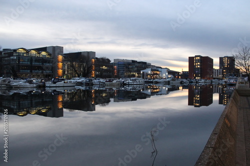 Lincoln Brayford Warf at night