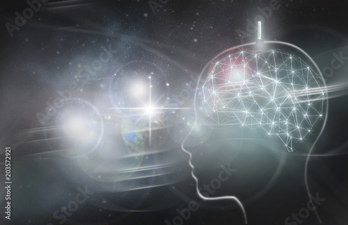 Slika na platnu Human brain implant