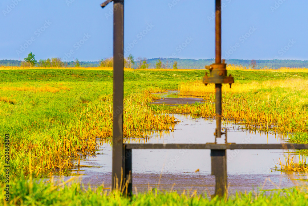 Fototapeta premium Spring landscape in the countryside