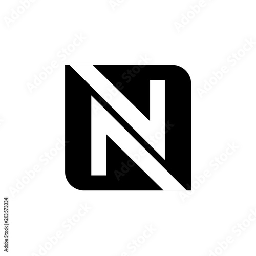 N letter logo design for company, idea, and trendy photo