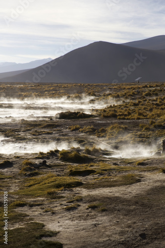 Aguas terrmales de Polques in Bolivia