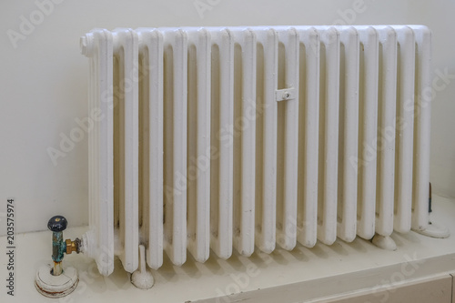 Wallpaper Mural Close up of a vintage white radiator. Torontodigital.ca