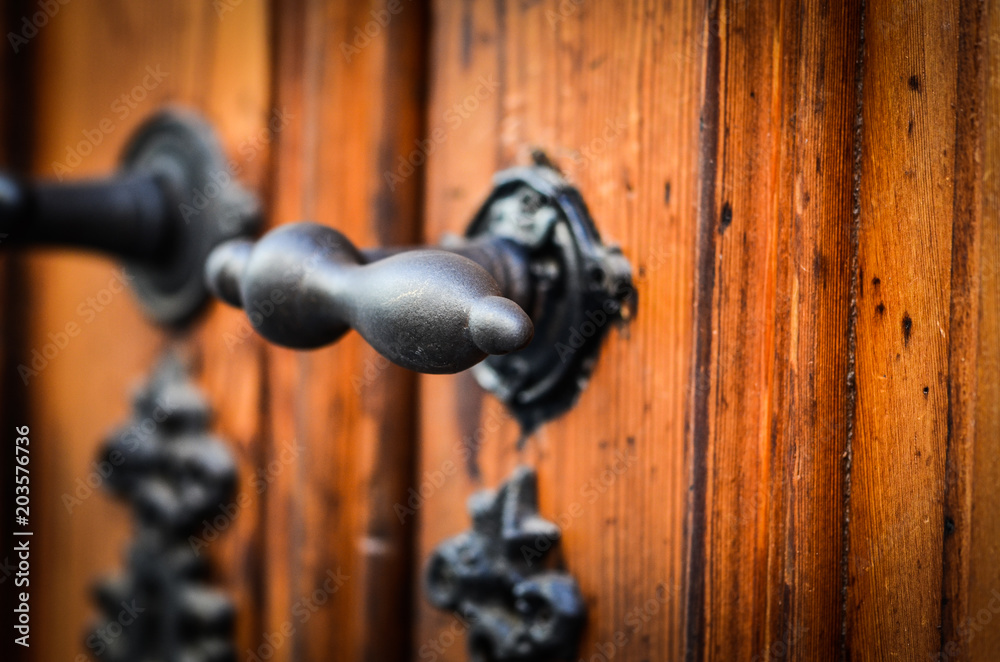 old doors close up view - on the historical streets of Italy old doors close up view - on the historical streets of Italy