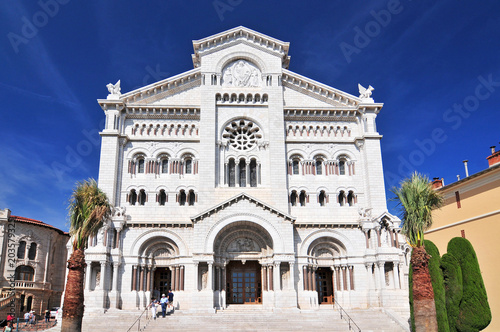 St. Nicholas Cathedral, Monaco Cathedral, Monaco Ville, Old Town, Le Rocher (The Rock), Monaco, Cote d'Azur, Europe. © GISTEL