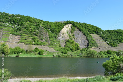 raue Felsenkante an der Mosel photo