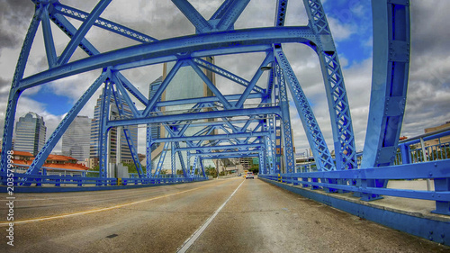 Main Street Bridge as seen from a moving car, Jacksonville, Florida - USA © jovannig