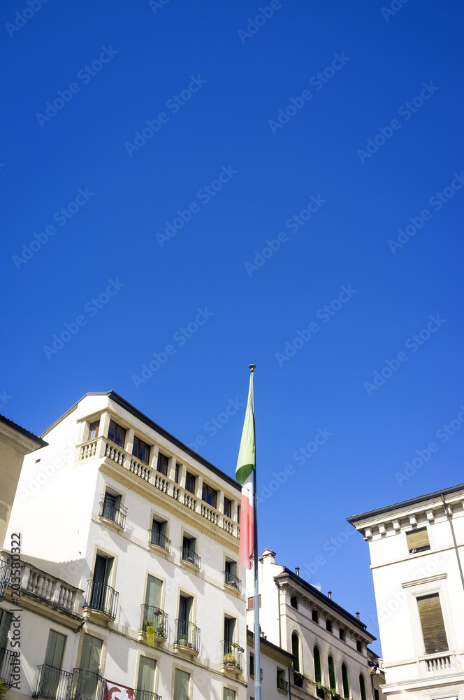 Vicenza, old city centre view. Color image