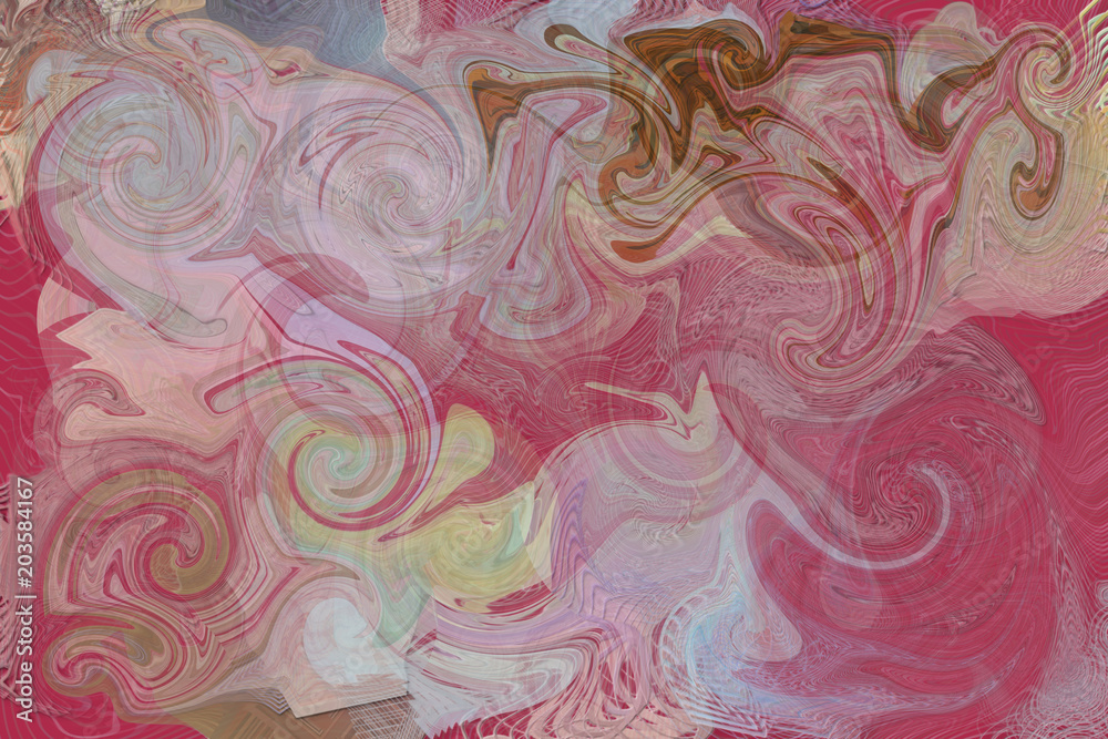 Fototapeta premium Abstract pixel twirls effects for background or texture Imagination, style, colorful & artistic.