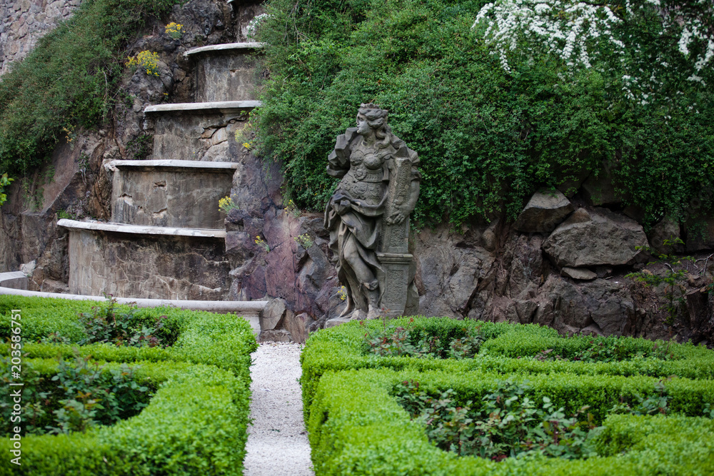 The garden at the castle