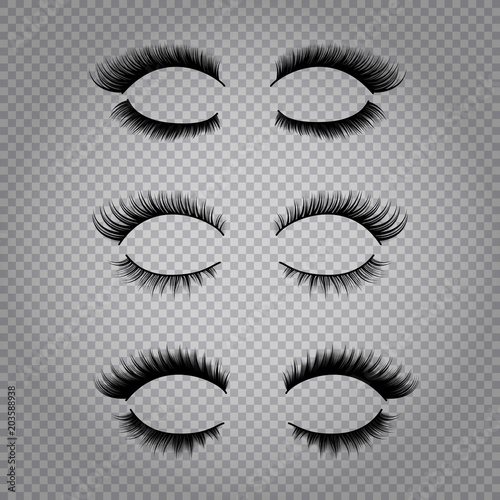 Realistic False Eye Lashes Set