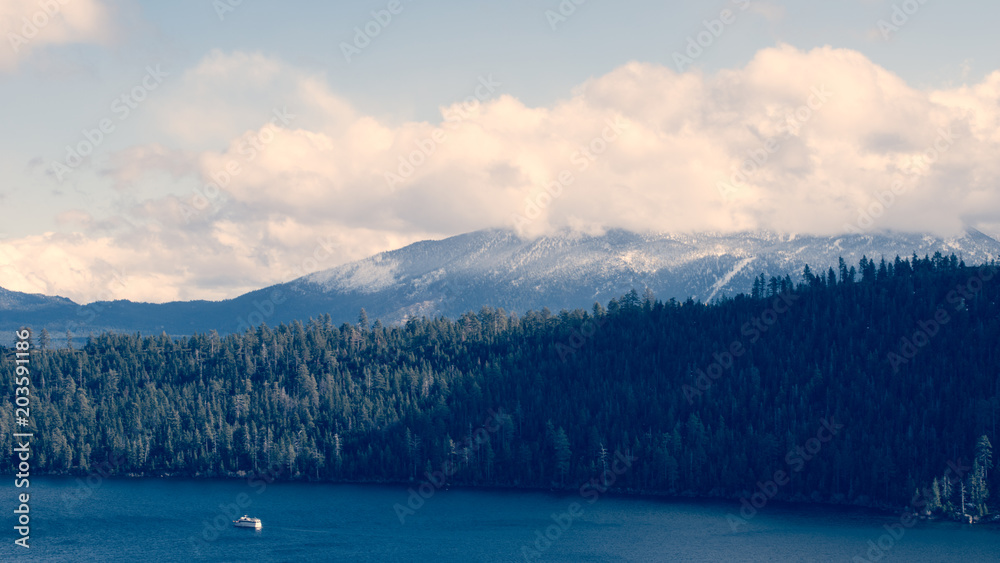 Lake Tahoe Mountains and Lake