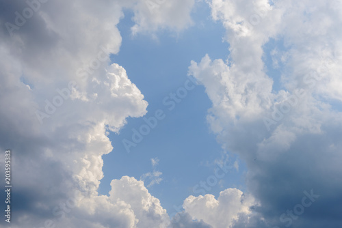 Blue sky with clouds