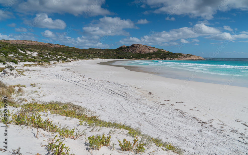 White Wharton Beach on a summer day, one of the most beautiful places in the Cape Le Grand National Park, Western Australia White Wharton Beach on a summer day, one of the most beautiful places in the Cape Le Grand National Park, Western Australia