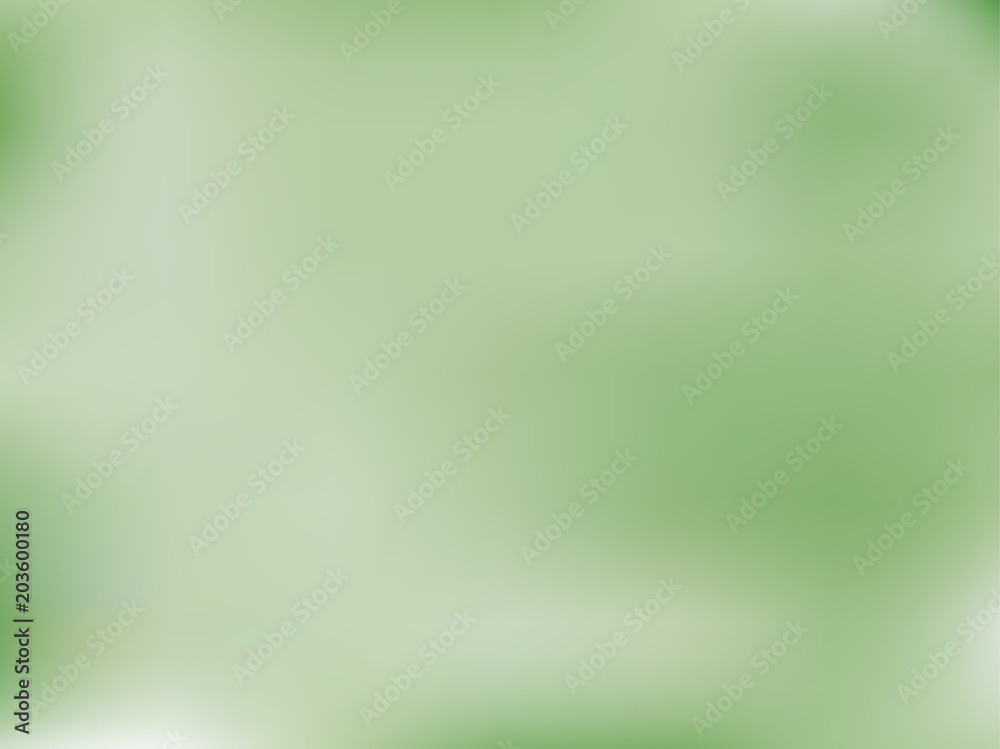 Fototapeta premium Pale green gradient background. Light blur backdrop. Delicate pattern. Vector abstract texture. Bright fluid liquid. 