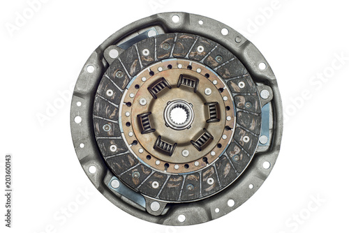 car clutch elements on white background