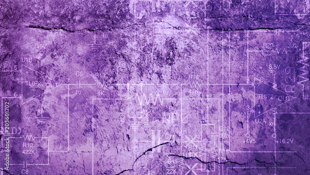 Fototapeta premium 3D rendering of a multilayer color texture for a background based on a concrete and stone