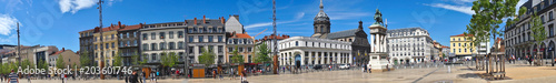 Foto prise de vue panoramique, place de Jaude à Clermont-Ferrand
